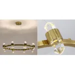 Подвесная люстра Crystal Ring Chandelier Brass