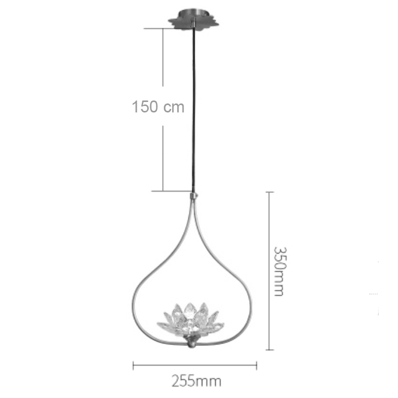Хрустальный светильник Цветок Лотоса Lotus flower Clear Glass pendant lamp A от ImperiumLoft Хрустальный светильник Цветок Лотоса Lotus flower Clear Glass pendant lamp A от ImperiumLoft