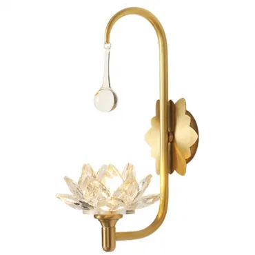 Хрустальный настенный светильник Цветок Лотоса Lotus flower Wall Clear Glass A Хрустальный настенный светильник Цветок Лотоса Lotus flower Wall Clear Glass A
