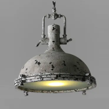 Светильник Gray Industrial Pendant Light  Postapokalipsis 