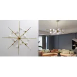 Люстра на штанге Cherry Bomb 16 balls Gold