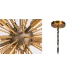 Подвесная люстра Sputnik Textured Glass White Chandelier