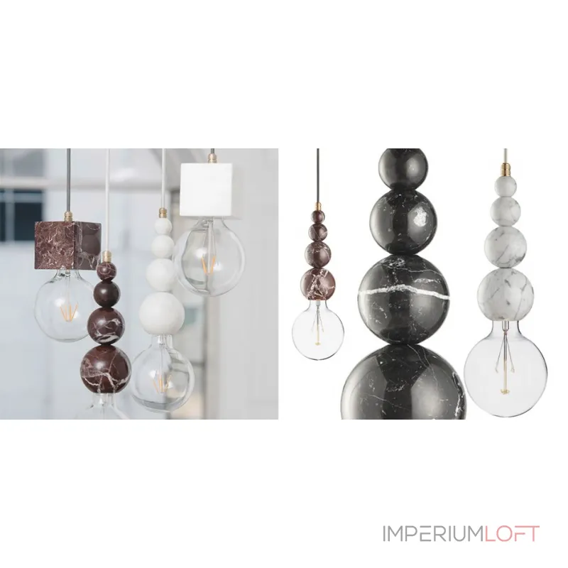 Подвесной светильник MARMOR SLIPP Nero designed in 2015 от ImperiumLoft Подвесной светильник MARMOR SLIPP Nero designed in 2015 от ImperiumLoft