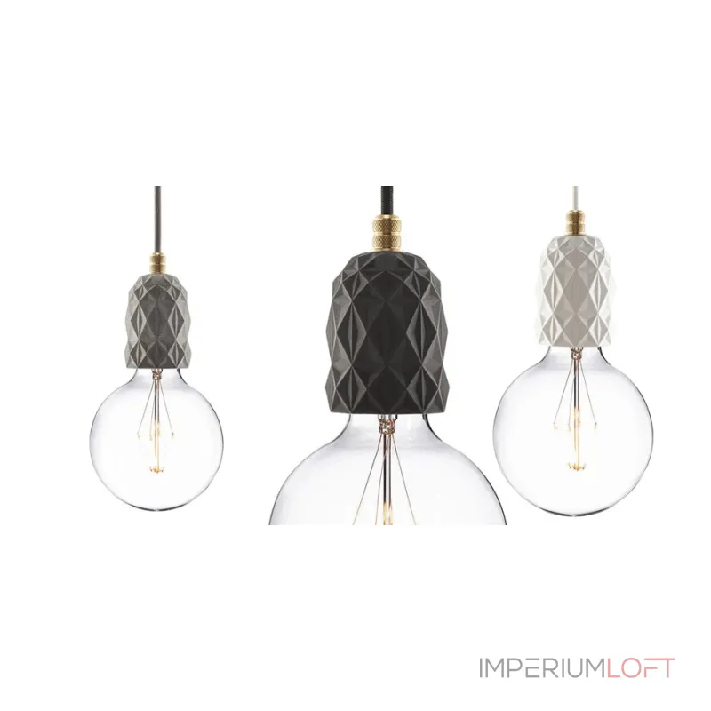 Гирлянда хлопковые фонарики Сotton Ball Ice Black от ImperiumLoft