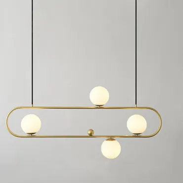 Люстра Horizontal Balls Balance Brass 4