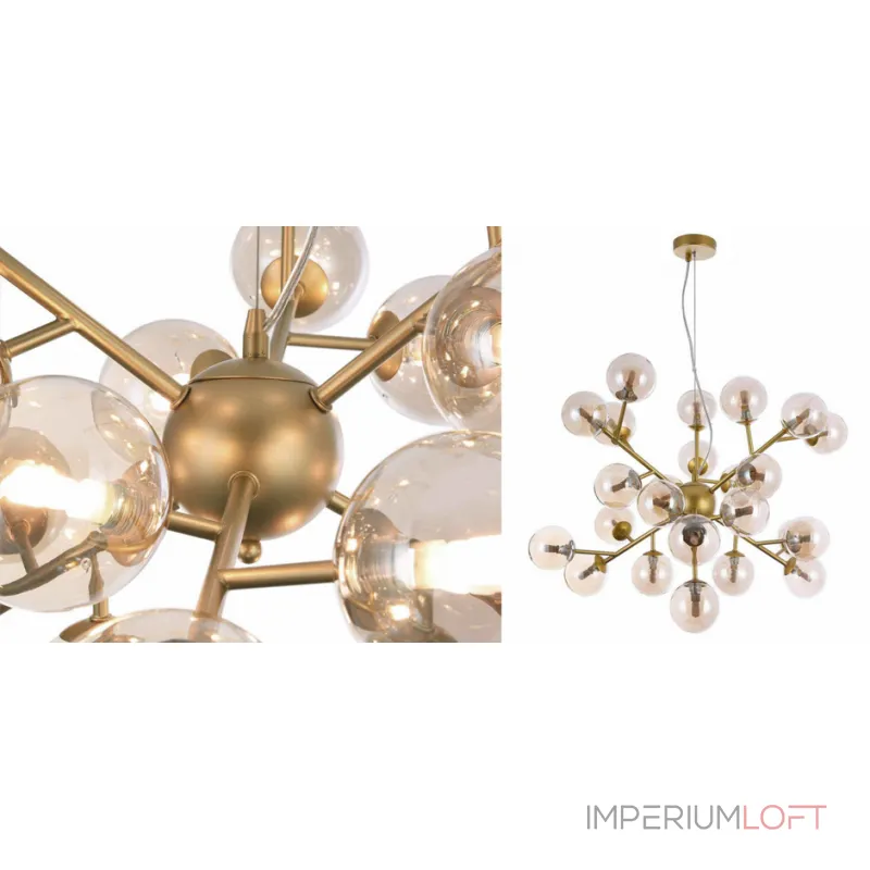 Подвесная люстра Berries Chandelier Amber 70 Подвесная люстра Berries Chandelier Amber 70