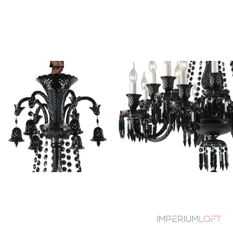 Подвесная люстра BACCARAT Zenith Midnight Chandelier 18