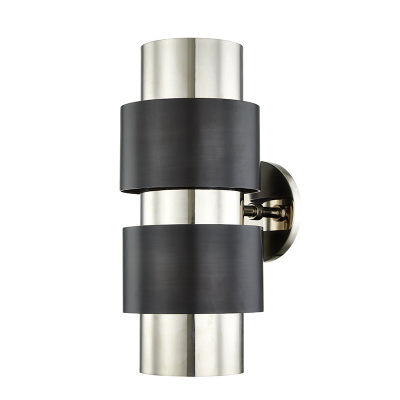 Бра Hudson Valley 9420-PNOB Cyrus 2 Light Wall Sconce In Polished Nickel/Old Bronze Combo от ImperiumLoft Бра Hudson Valley 9420-PNOB Cyrus 2 Light Wall Sconce In Polished Nickel/Old Bronze Combo от ImperiumLoft