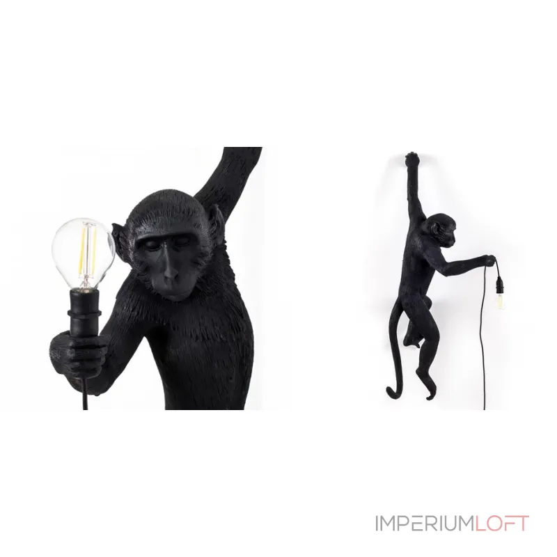 БРА SELETTI MONKEY LAMP HANGING VERSION Black от ImperiumLoft