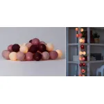 Гирлянда хлопковые фонарики Сotton Ball Rosegarden от ImperiumLoft