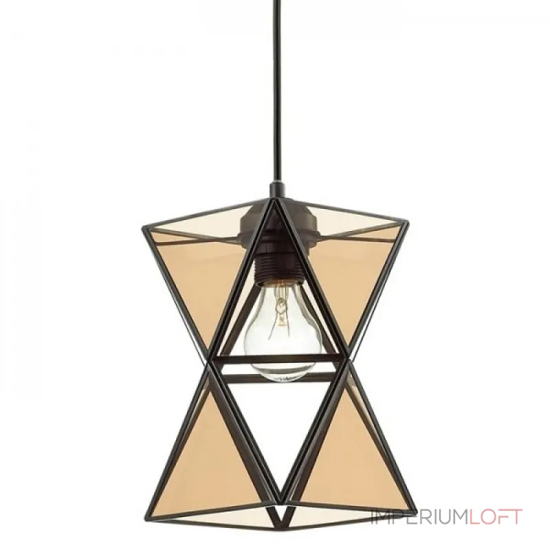 Подвесной светильник PolyPyramid Glass Pendant Cognac от ImperiumLoft Подвесной светильник PolyPyramid Glass Pendant Cognac от ImperiumLoft