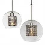 Perforated Vessel Pendant Lamp Nickel Ball от ImperiumLoft