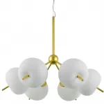 Подвесная люстра White ball brass Louise 6