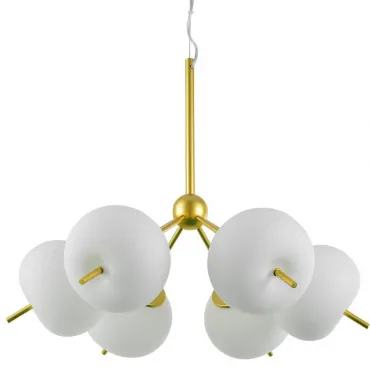 Подвесная люстра White ball brass Louise 6
