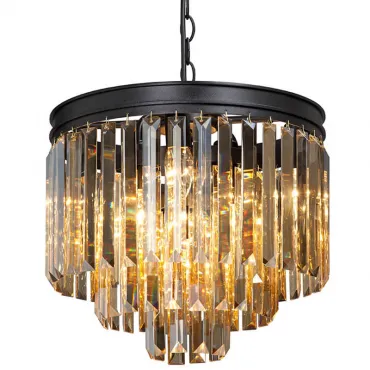 Подвесная люстра ODEON Amber GLASS 3-TIER Black D36 Подвесная люстра ODEON Amber GLASS 3-TIER Black D36