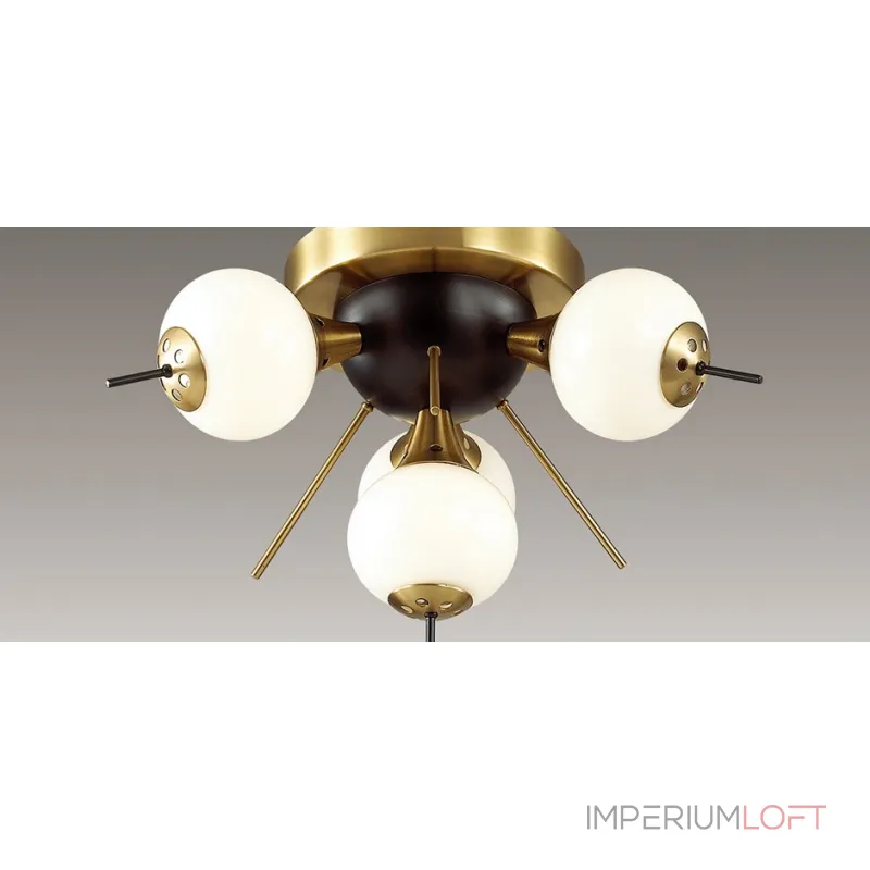 Потолочная люстра White Glass Globes Sputnik Сeiling light