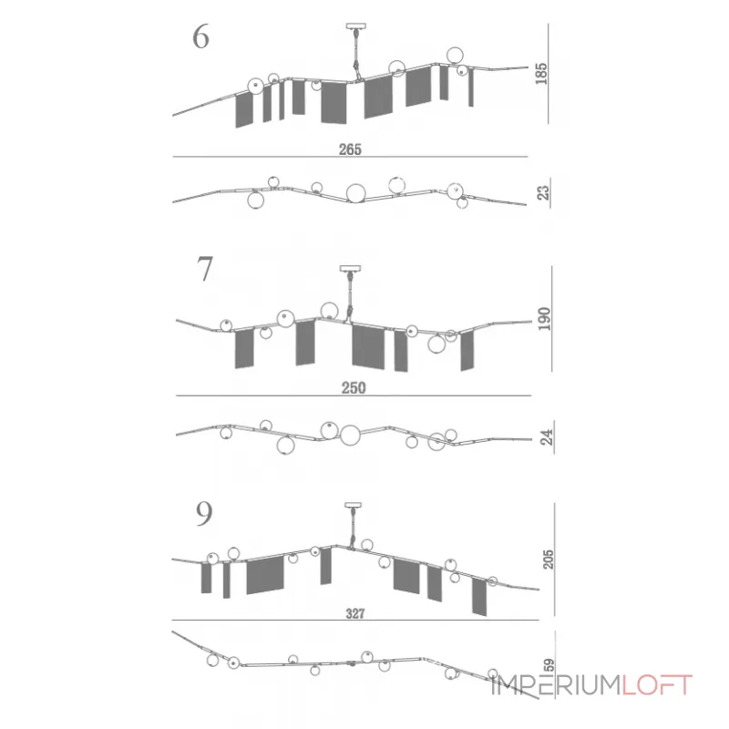 Подвесной светильник Адель Cherry Bomb Chandelier 7