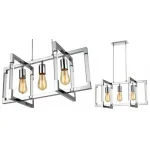 Подвесной светильник Transparent Strips Chromium 3 от ImperiumLoft