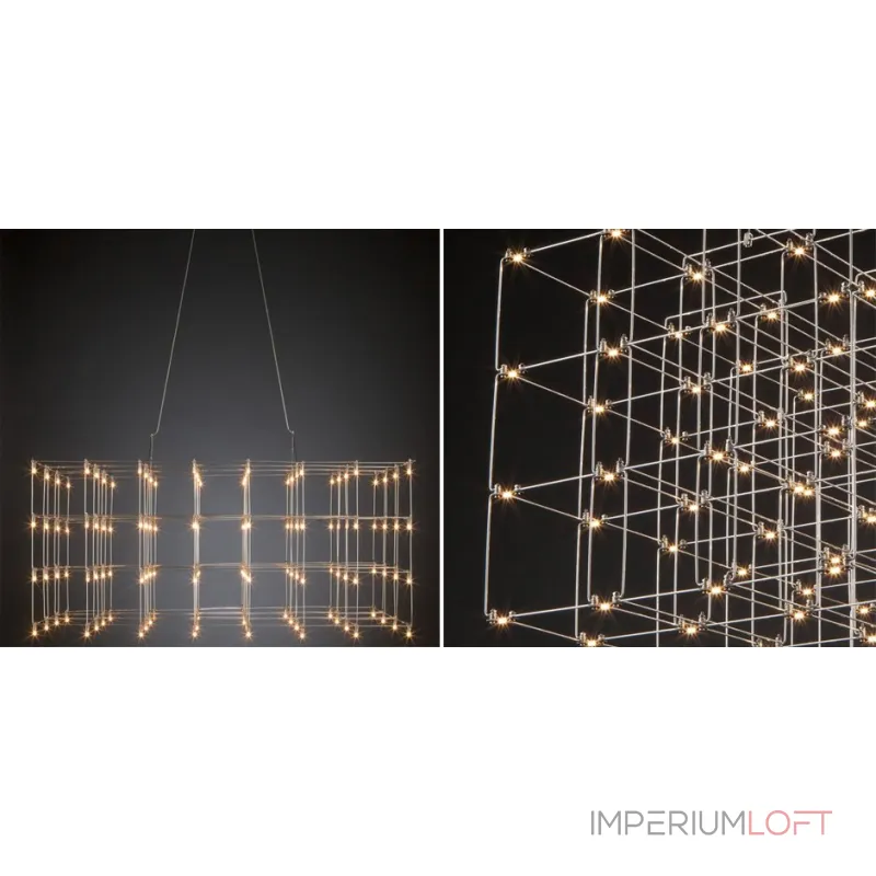 Подвесная люстра Quasar Cosmos Square LED pendant light 80/80/200