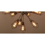 Люстра на штанге Loft Industrial Sputnik 13 Retro