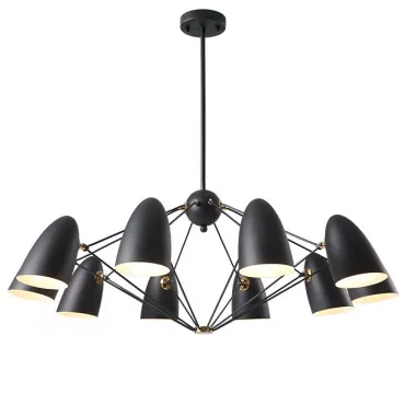 Люстра на штанге JLYLITE 10-Light Sputnik Chandelier Black