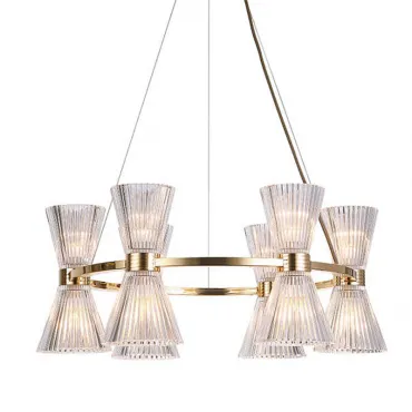Подвесная люстра Glass Horn Light gold 65
