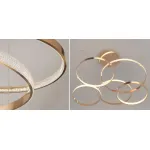 Подвесная люстра ORACLE Mahlu 5 Rings Gold