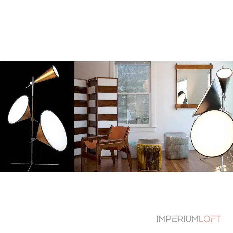 Торшер Tom Dixon Cone Gold от ImperiumLoft
