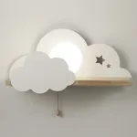Бра с полкой Белое Облако Wall Lamp White Cloud от ImperiumLoft