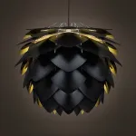 Подвесной светильник pine cone Black & Gold 34 от ImperiumLoft