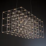 Подвесная люстра Quasar Cosmos Square LED pendant light 140/140/120