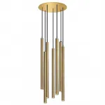 Светильник Trumpet Disk Gold 7 плафонов от ImperiumLoft