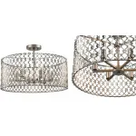 Потолочная люстра Arabesque Quatrefoil Drum