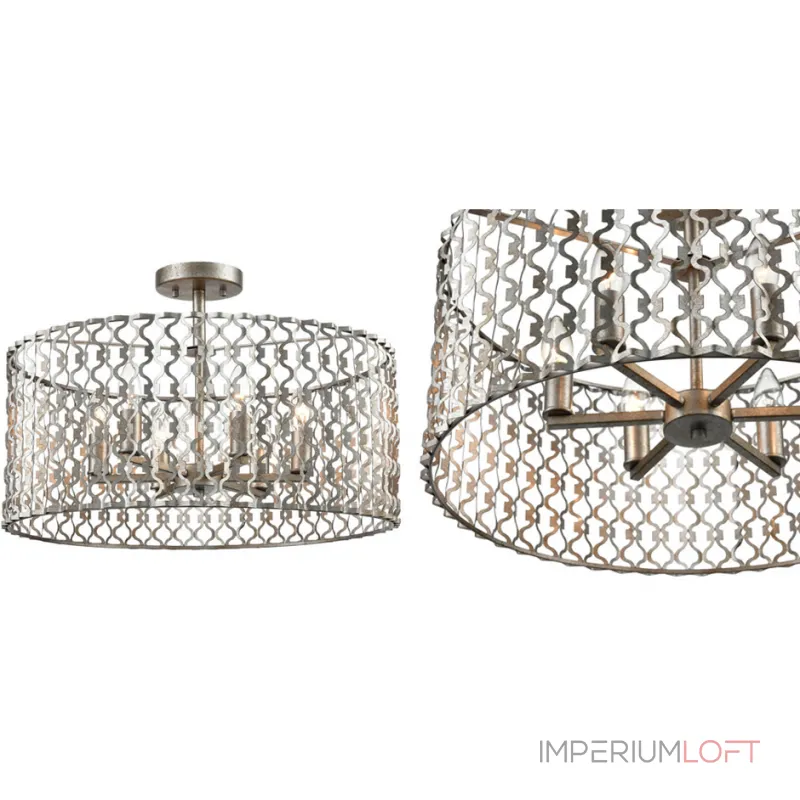 Потолочная люстра Arabesque Quatrefoil Drum Потолочная люстра Arabesque Quatrefoil Drum