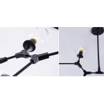 Люстра на штанге Сrumpled Glass Bubble Chandelier Black 8