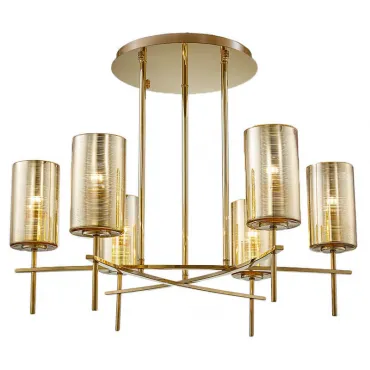 Люстра на штанге Light Cylinders gold lamps 6 Люстра на штанге Light Cylinders gold lamps 6