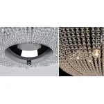 Потолочная люстра Virginia Clear Beads ceiling Chrome L
