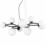 Подвесная люстра Bubbles on 4 Rings Chandelier Black
