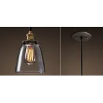 Подвесной светильник Loft Clear Glass Cloche от ImperiumLoft