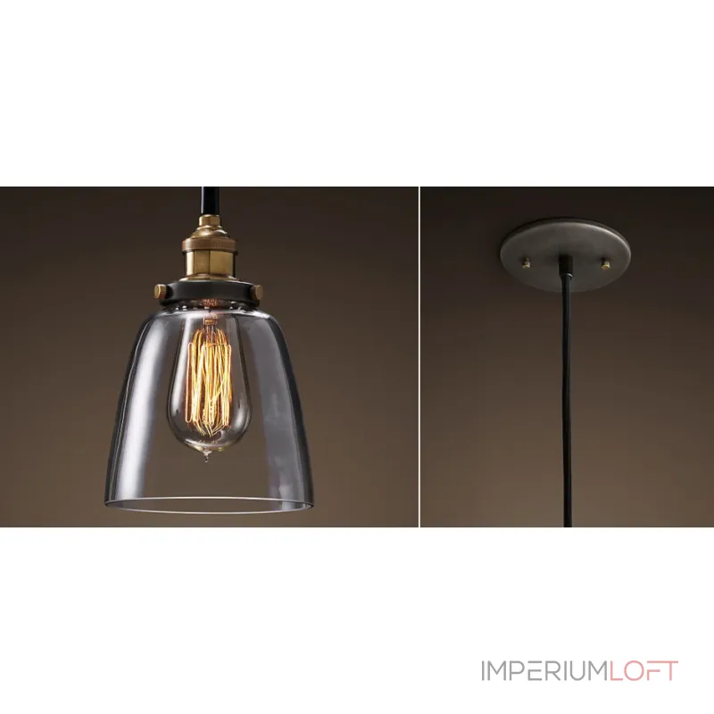 Подвесной светильник Loft Clear Glass Cloche от ImperiumLoft