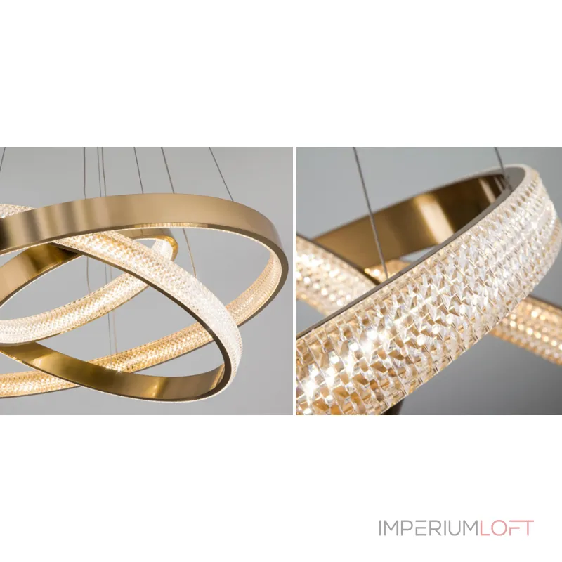Подвесная люстра ORACLE 3 Rings Gold