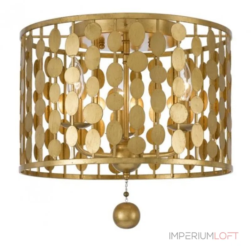 Потолочный светильник Crystorama Layla Light Antique Gold Ceiling Mount top от ImperiumLoft Потолочный светильник Crystorama Layla Light Antique Gold Ceiling Mount top от ImperiumLoft