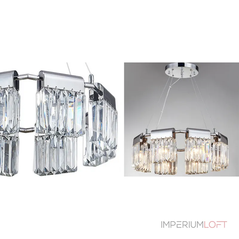 Подвесная люстра Crystal Pendants chrome 8