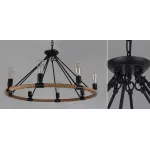 Подвесная люстра Round Tube Loft Rope Light