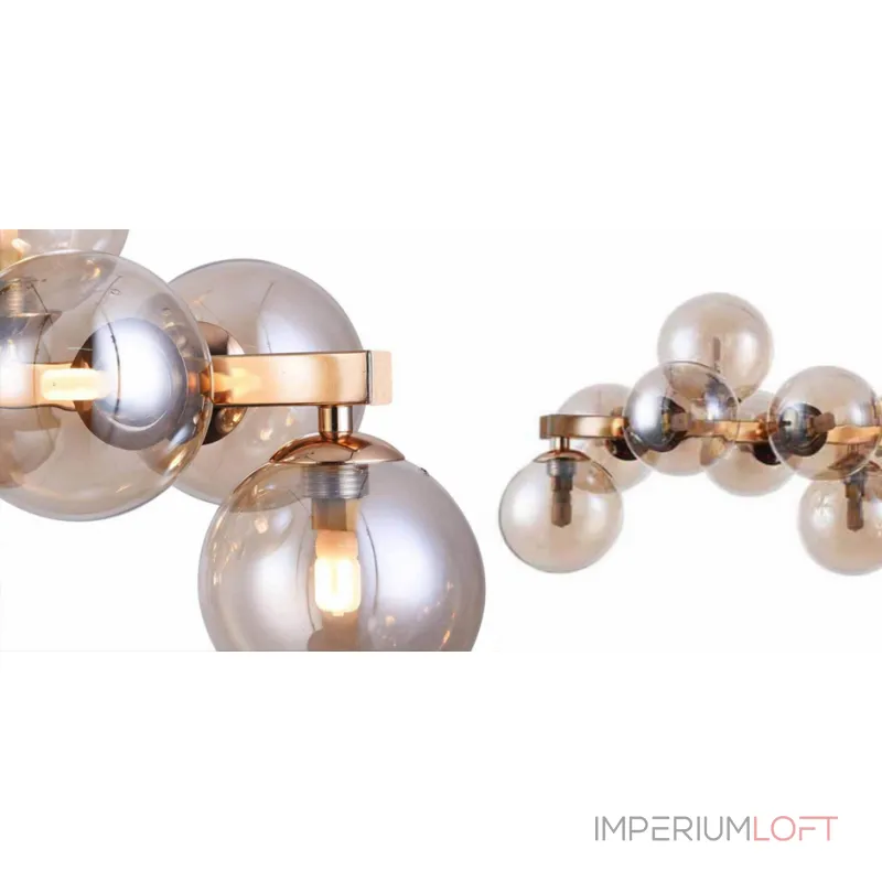 Подвесная люстра Berries Chandelier Rectangle Amber 120 Подвесная люстра Berries Chandelier Rectangle Amber 120