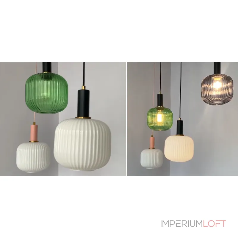 Подвесной светильник Ferm Living chinese lantern B Black / Green от ImperiumLoft