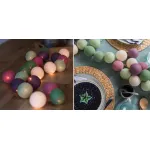 Гирлянда хлопковые фонарики Сotton Ball Forest Fruit от ImperiumLoft