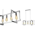 Подвесной светильник Transparent Strips Chromium 5 от ImperiumLoft