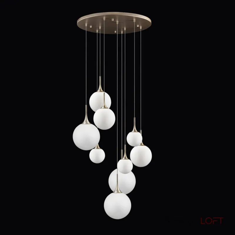 Подвесной светильник RH Whitley Chandelier Round 9 Подвесной светильник RH Whitley Chandelier Round 9