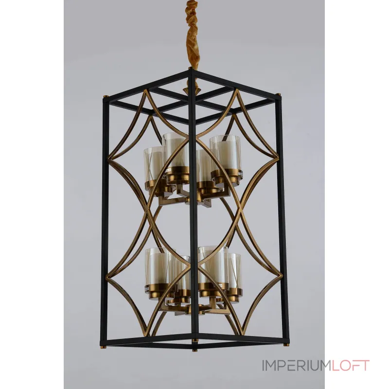 Подвесная люстра Lumina Deco Quadrato LDP 1223-8 BK+MD Подвесная люстра Lumina Deco Quadrato LDP 1223-8 BK+MD